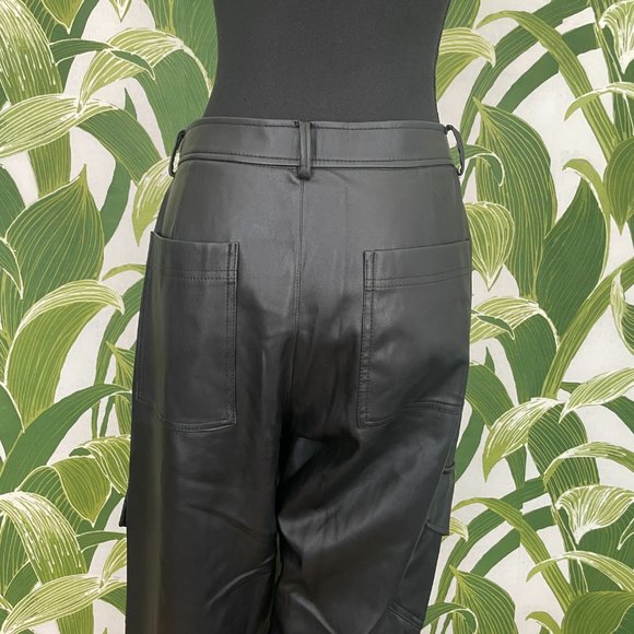 Zara Cargo "Leather" Trousers - Picture 5 of 6